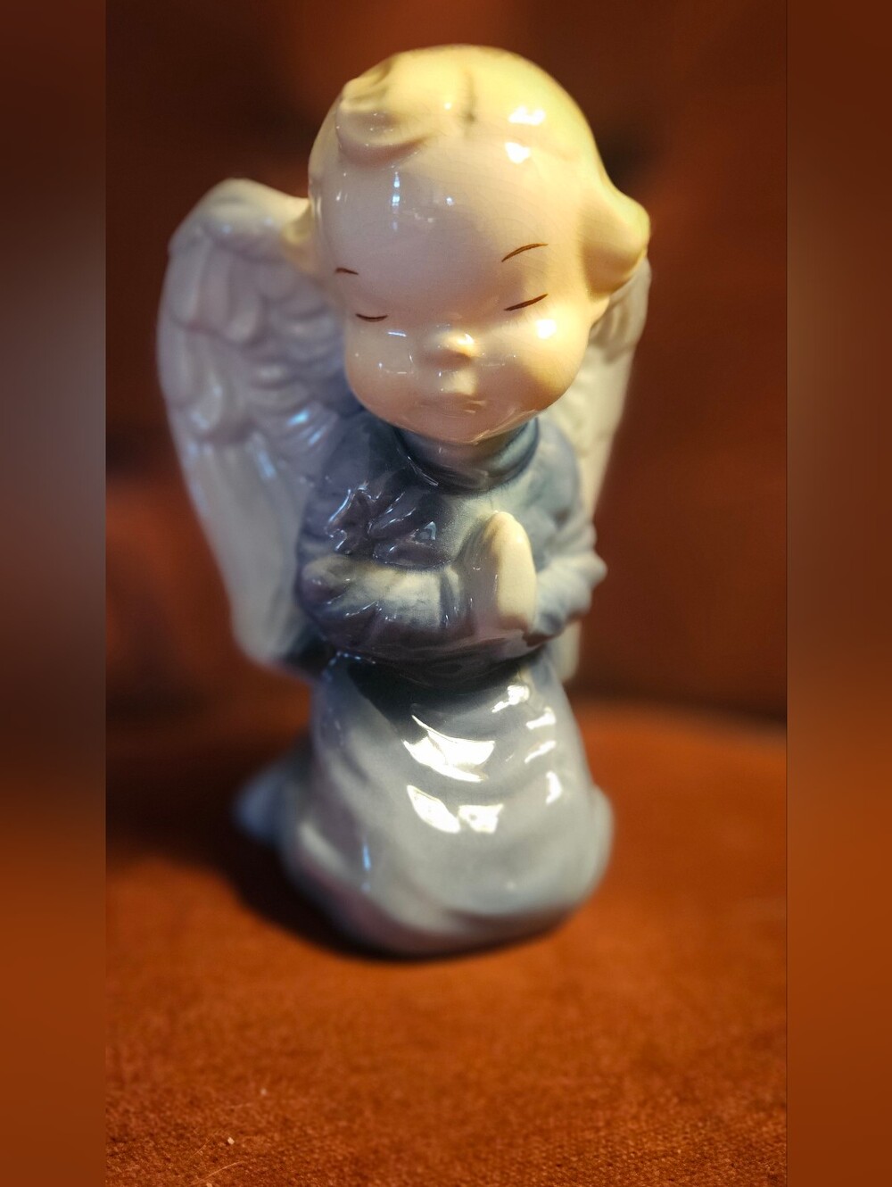 Vintage Praying Angel Wall Planter